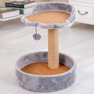 Cat Tree With Bed And Scratching Post Mushroom Shape For Cats <b>Small</b> Space Saving Durable Design All Seasons Use - Product Image 2