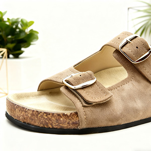 <span class=keywords><strong>Sandales</strong></span> en cuir véritable confortables avec semelle antidérapante en caoutchouc au design unique - Product Image 5