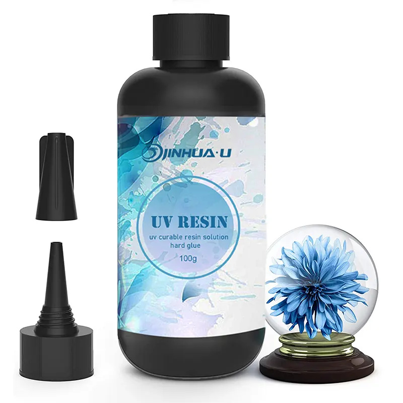 Jinhua-resina epoxi UV de tipo duro, resina epoxi UV de 100g para manualidades DIY