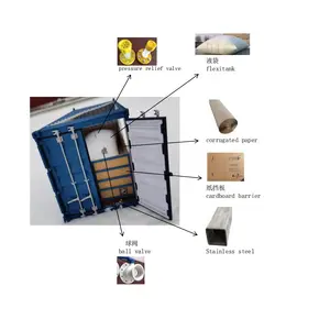 20ft flexitank flexibags flexitanks cho dầu cọ dầu hướng dương dầu ăn nước không nguy hiểm hóa chất trong 20 tấn container - Product Image 1