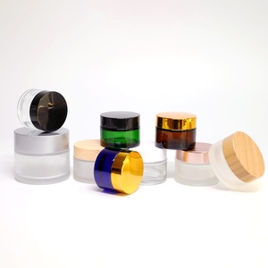 Prix d'usine – Pots en verre vides 5G 10G 20G 30G 50G 100G – Bouteilles et pots cosmétiques en verre dépoli transparent avec couvercles pour crème visage - Product Image 1