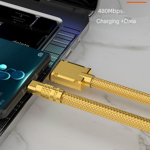 <span class=keywords><strong>1M</strong></span> 1.5M 2M Compatible pour <span class=keywords><strong>Apple</strong></span> 15/16 Android pour Samsung pour Xiaomi Type-C 6A Gold Data <span class=keywords><strong>Cable</strong></span> 120W Super Fast Charging - Product Image 5
