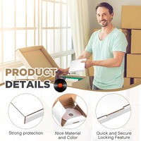 Carton Mailer Boîtes CD Sacs en carton ondulé Déménagement Stockage Petite Entreprise Emballage Blanc Petite Boîte d'Expédition en carton ondulé