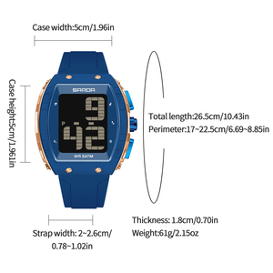 <span class=keywords><strong>Montre</strong></span> SANDA 6222 à grands <span class=keywords><strong>chiffres</strong></span>, <span class=keywords><strong>montre</strong></span> <span class=keywords><strong>homme</strong></span>, para hombre, jam tangan, reloj, <span class=keywords><strong>montre</strong></span>-bracelet numérique de sport pour hommes âgés, enfants, avec sonnerie - Product Image 5