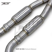 Sistem Knalpot Catback Elektronik Berkatup Stainless Steel Boska dengan Katalis untuk BMW M3 E90/E92/E93 4.0L 2008-2013 Pipa Knalpot Muffler