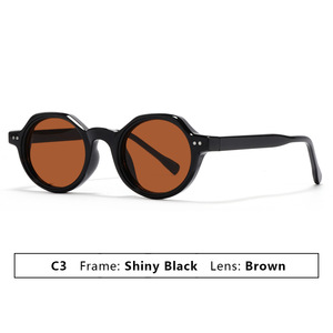 Moda de gama alta Retro moda UV400 gafas de sol estilo europeo americano hombres mujeres propiónico ácido aguja protección coloreada - Product Image 4