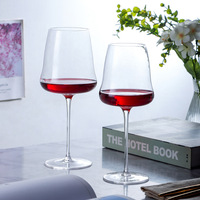 Gobelet nuage à ventre bombé créatif en cristal fait main, verre en forme de poire pour vin rouge, verre à mélanger 301-400ml, style moderne minimaliste