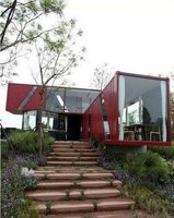 FMX Conteneur modulaire de style chinois pour la maison Conteneur d'expédition en acier et panneau sandwich avec puits de lumière et fenêtres Utilisation à domicile