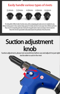 Remachadoras Neumáticas <span class=keywords><strong>de</strong></span> Aleación <span class=keywords><strong>de</strong></span> Aluminio <span class=keywords><strong>de</strong></span> Alta Eficiencia, <span class=keywords><strong>Remachadora</strong></span> Neumática <span class=keywords><strong>de</strong></span> Grado Industrial con Autocebado para Remaches <span class=keywords><strong>de</strong></span> Dispositivos Electrónicos - Product Image 6