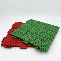 Dalles de sol suspendues antidérapantes en PP, ASF-P1, dalles modulaires hexagonales pour sols sportifs extérieurs, pour les aires de jeux des écoles maternelles