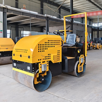 Compacteur de sol vibrant à double tambour de 3,8 tonnes, pour travaux d'ingénierie à petite échelle, moteur diesel haute puissance, moteur entièrement hydraulique