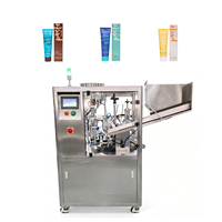 SX-009 Ligne de production tout-en-un pour le remplissage et la scellage ultrasonique de tubes de dentifrice, avec alimentation et décharge automatiques de tubes pour boissons et soins bucco-dentaires