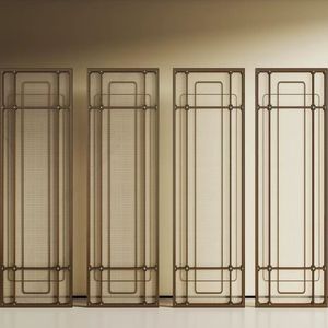 Partición de acordeón de metal personalizada, varios patrones de pared de partición de habitación de baño con marco de acero con la mejor calidad - Product Image 2