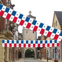 Drapeau de Panama en bannière 14x21 cm, motif et taille personnalisables, impression numérique, pour décorations - Vente en gros fabricant