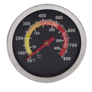 Waterproof BBQ Temperature Gauge Bimetal Oven Thermometer For Kamado Grill Lid