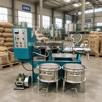 Presse à huile automatique commerciale pour l'extraction d'huile d'olive, capacité de 400 kg/h, construction en acier inoxydable