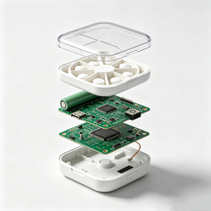 Distributeur de pilules intelligent automatique OEM ODM avec développement personnalisé de circuits imprimés, boîte à pilules électronique avec alarme de rappel et minuterie pour personnes âgées - Product Image 4