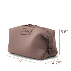 Bolsa de Maquillaje de Neopreno Impermeable, Nueva, Personalizada por el Fabricante, de Venta Caliente, Bolsa de Cosméticos Acolchada para Viaje, Organizador de Artículos de Aseo para <span class=keywords><strong>Mujer</strong></span> - Product Image 4