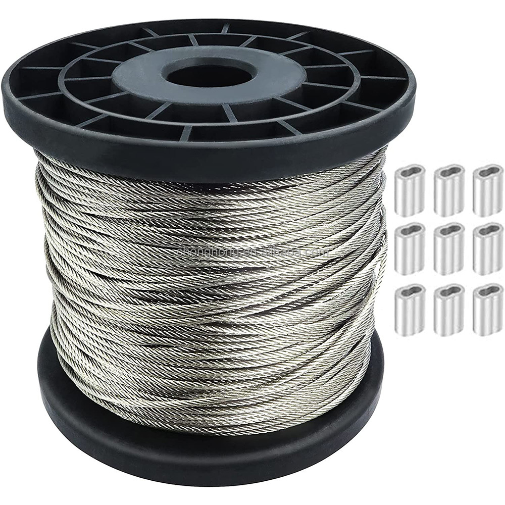 Cable De Acero Inoxidable 304, 7x7 - 3 Mm De Grosor, 15 Metros De Largo, Para Barandillas, Náutica, Proyectos
