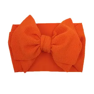 it All Baby Hair Accessories Large Bow Soft Elastic Various Color Baby Headbands Nylon Headband Baby Hairbands For Girls