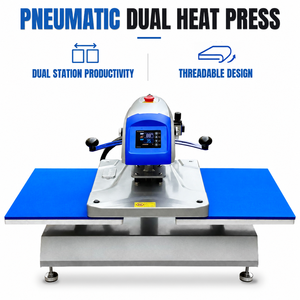 Termopressa 40x50 a Doppia Stazione Pneumatica ad Apertura Automatica per Sublimazione su T-shirt - Product Image 3