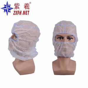 Gorro desechable de tela no tejida para hostelería y fábricas de alimentos, protector facial de doble propósito para salas limpias en Shanghái - Product Image 1