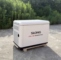 Generador Silencioso Generac de Gas Natural GLP de 6 KW 8 KW Marca SLONG para Uso Residencial