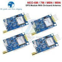 Module GPS TZT NEO-6M NEO-7M NEO-8M NEO-9M GY-NEO6MV2 GY-NEO7MV2 GY-NEO8MV2 avec contrôle de vol EEPROM MWC APM2.5 et grande antenne