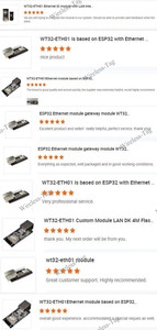 Module de passerelle Ethernet WT32-ETH01 ESP32 original adapté avec port série intégré pour passerelle IoT et module RF ESP32 Devkit - Product Image 6