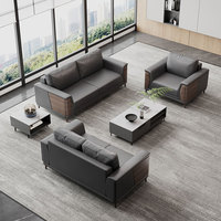 Liyu 1+1+3 sektional hochwertig boss krankenhaus gebrauchtes kommerzielles büro rezeption couch modernes ledersofa möbelset