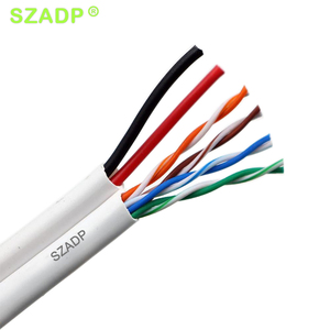 Tốc độ cao UTP/FTP/SFTP CAT5E/Cat6 + 2C LAN Cáp chất lượng cao OEM nhà máy thông tin liên lạc Cáp - Product Image 2