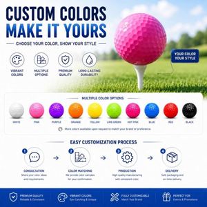 Balle de golf promotionnelle personnalisée avec logo, en plastique, pour entraînement en extérieur - Product Image 6