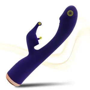 Großhandel Vaginal G-Punkt Stimulation 10 Leistungs starke Vibrations modi Lecken Realistische Dildo Kaninchen Vibrator für Frauen Mastur bator