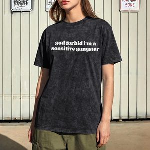 Camiseta Gráfica Oversize FOXA para Mujer, Estampado de Letras Ironicas, Camiseta Vintage 100% Algodón Jersey, Talla Grande, Top de Verano - Product Image 2