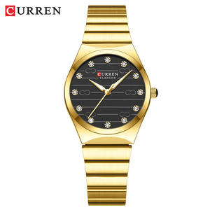 Reloj de Mujer CURREN 9110 de Cuarzo, Diseño Simple, Esfera Elegante, Acero Inoxidable <span class=keywords><strong>Dorado</strong></span> - Product Image 5