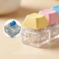 Nouveauté 2025 : Touches de clavier mécanique PBT rétroéclairées LED multicolores, boutons de remplacement DIY