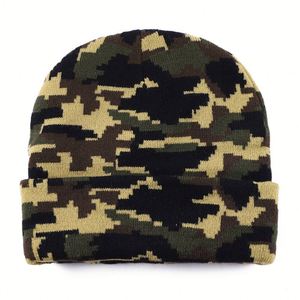 Hot Sale New Autumn Winter Knitted <b>Hat</b> Women Men Fashion Outdoor Warm Leopard Camouflaged Jacquard Beanie <b>Hat</b> - Product Image 2