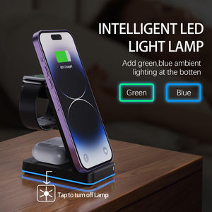 2024 nouveaux produits 3 en 1 <span class=keywords><strong>chargeur</strong></span> sans fil Double face montre conception de charge pour <span class=keywords><strong>iwatch</strong></span> pour montre samsung - Product Image 6