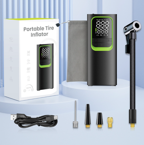 मिनी वायरलेस कार टायर इंफ्लेवेटर-पावर बैंक के साथ डिजिटल पोर्टेबल एयर कंप्रेसर, कारों/बाइक के लिए रिचार्जेबल इलेक्ट्रिक पंप - Product Image 2