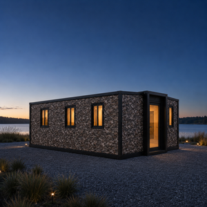 Casas Pequeñas NewGen de 20 Pies, Casa Contenedor Modular Moderna con Estructura Resistente, Diseño Expandible Impermeable para Uso Residencial - Product Image 1