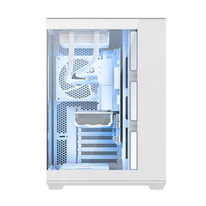 Новый дизайн, белый корпус ATX/M-ATX/<span class=keywords><strong>ITX</strong></span> PC Mid Tower, корпус для настольного компьютера, игровой корпус с закаленной стеклянной боковой панелью - Product Image 5