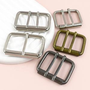 MeeTee BF274 Double Pin gesper rol logam paduan perangkat keras untuk tas kulit tali dapat disesuaikan memanfaatkan perlengkapan kerajinan grosir - Product Image 5