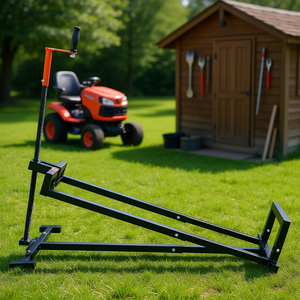 Cric de levage pour tondeuses autoportées et tracteurs de jardin, capacité de 880 lb, fonctionnement manuel, outil de réparation et d'entretien facile - Product Image 2