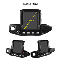 CARUPEZ Radio de Auto Android IPS de 9.7 Pulgadas para Jeep Wrangler JL/Gladiator 2018-2023, GPS, DSP, 1 Año de Garantía, Cámara de Reversa Vertical