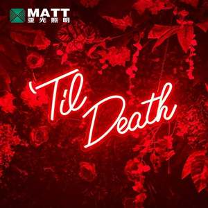 Enseigne de mort tak mort aux états-unis, lettres lumineuses, LED, personnalisé, néon, pour mariage, livraison directe de l'usine - Product Image 6