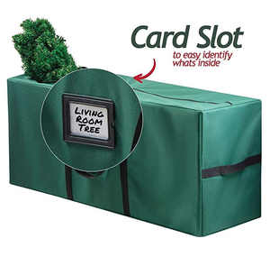 DFC3 Christmas <b>Tree</b> <b>Storage</b> <b>Bag</b> for <b>Trees</b>. Heavy-Duty 600D Oxford Material With Durable Reinforced Handles & Zipper - Product Image 6