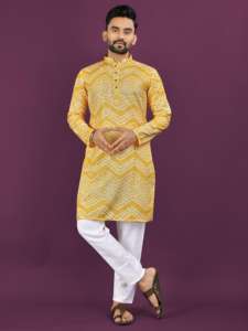 Kurta en coton rayonne douce avec boutons et imprimé parfait pour toutes les occasions - Product Image 3