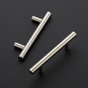 Gagang Pintu T Bar Baja Anti Karat Premium 128mm untuk Penggunaan di Rumah - Product Image 1