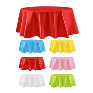 أغطية طاولات بلاستيكية مربعة الشكل مصنوعة يدويًا بألوان مخصصة للاستخدام المنزلي وحفلات الزفاف، ديكور أنيق للحفلات، مقاومة للزيوت - Product Image 1