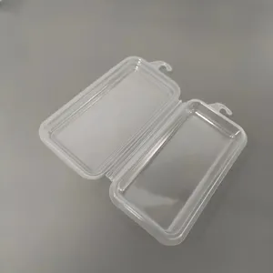 Plastic Blister Clamshell Packaging Box For Fresh Herb Disposable Hinged Lid Customized Blister Container